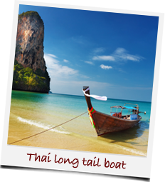 Thai long tail boat
